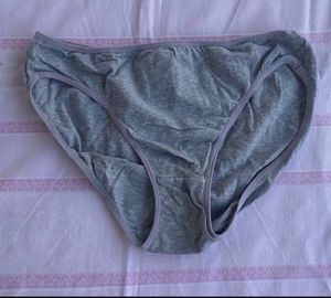 Gray Cotton Briefs