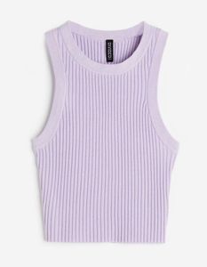 Rib-knit vest top