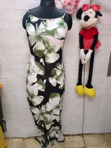 Unused Floral Print Bodycon Maxi