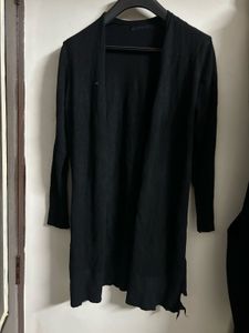 Black Long Cardigan
