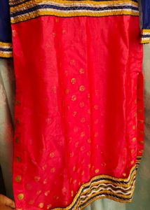 Bright Pink &amp; Blue Embellished Kurti
