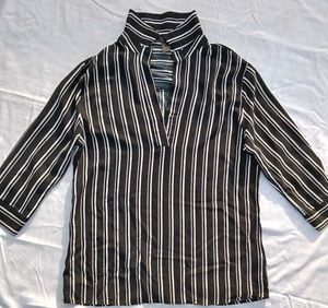 Striped Black & White Shirt