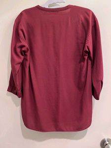 Maroon Top - Casual Blouse