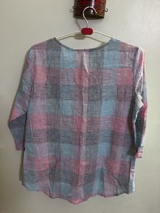 Striped Button-Down Top