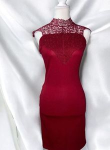 Burgundy Bodycon Dress