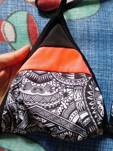 Patterned Bikini Top