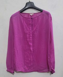 Magenta Blouse On Top