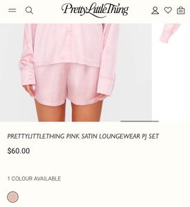 PLT pink satin dreamy loungewear set from USA 🇺🇸