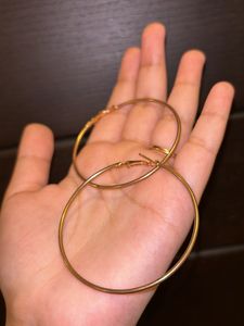 Hoops Earrings- Golden