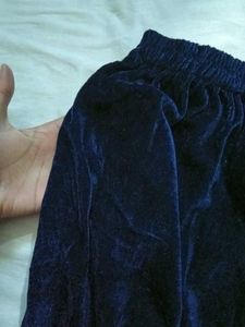 Elegant Velvet Kurta Set 💙 Handmade