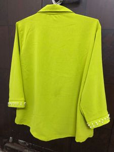 Cord Set Lime Green Embellished Beads Stones