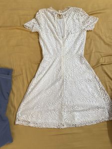 Beautiful White/cream Dress In Lace