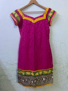 Rose And Yellow Salwar Set