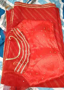 Red Georgette Saree