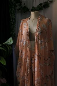 Libas Floral Set(Shrug And Pant)