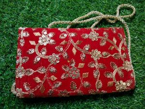 Embroidered Clutch Bag
