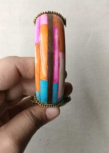 BROWN AGATE Boho Gemstone Bangle