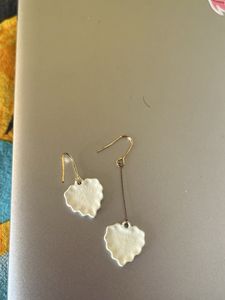Cute White Earrings