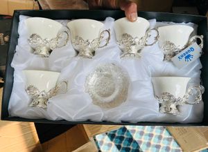 German Silver Cup Saucer Set