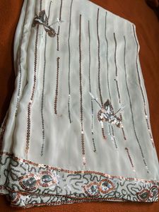 Elegant Sequin Embellished Scarf