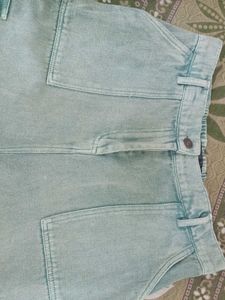 Mint Green Cargo Pants