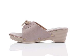 Rose gold Bow Embellished heels