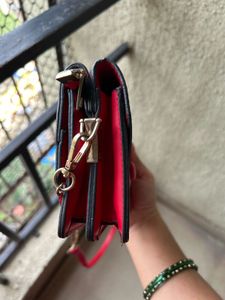 Red Chain Crossbody Bag