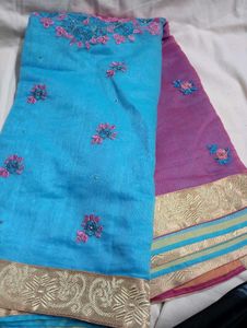 Cotton Off And Saree