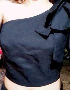 One Shoulder Blouse Top