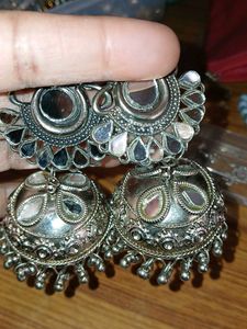 Oxidised Jhumka