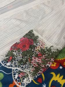 Floral Embroidered Sheer Cardigan Nightwear