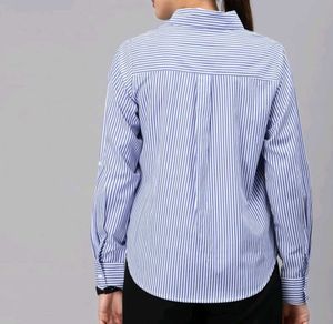 Striped Blue &amp; White Shirt