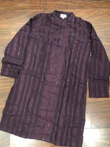 Republic Striped Purple Kurta