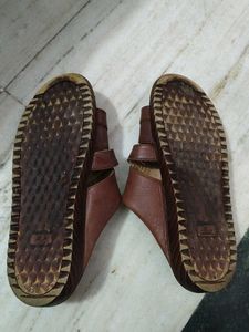 Brown Leather Sreeleathers man sandal