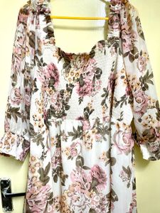 Floral Print Midi Dress