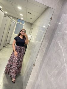 Long Floral Skirt