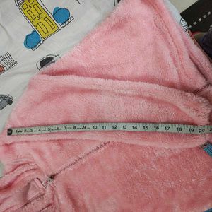 Baby Pink Colour Woolen Jacket