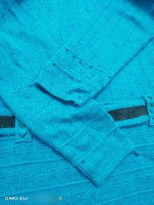 Stylish Blue woolen Knitted long Top