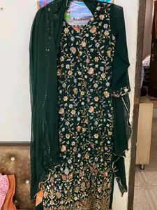 Heavy Kadai Suit With Plazzo And Chunni