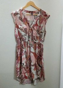 High Low Beautiful Floral Print Dress