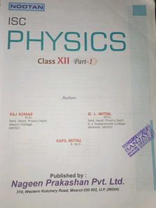 ISC Physics Class 12th Kumar Mittal