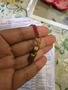Natural Yellow Sapphire and Coral Pendant