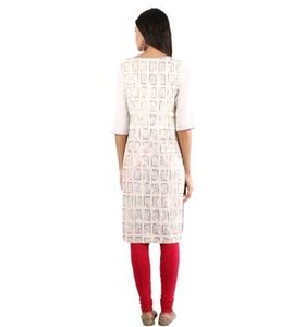 Aurelia Women&#39;s Cotton Straight Fit Kurta
