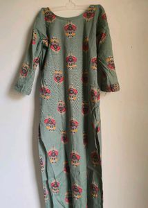 Elegant Green Printed Kurta