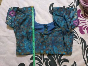 NEW SAREE WITH MATCHING BLOUSE
