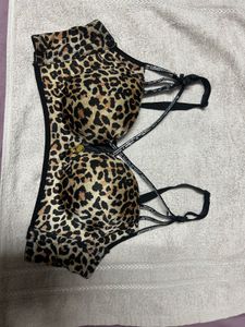 Leopard Print Bra