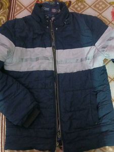 Stylish Navy & Gray Padded Jacket
