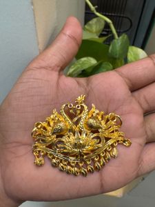 Elegant Gold Swan Pendant
