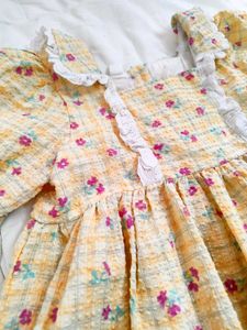 Floral Checkered Dress