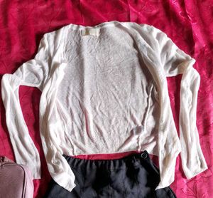 A Beautiful White Cardigan